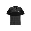 Color Block Logo Letter Print Short Sleeve Polo Shirt Men Tops Charcoal-Gray C9605-R8E