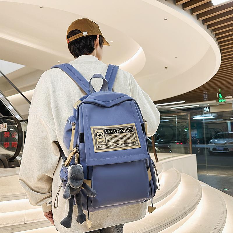 Korean version of large-capacity schoolbag female high school student computer travel backpack fashion leisure junior high school student backpack