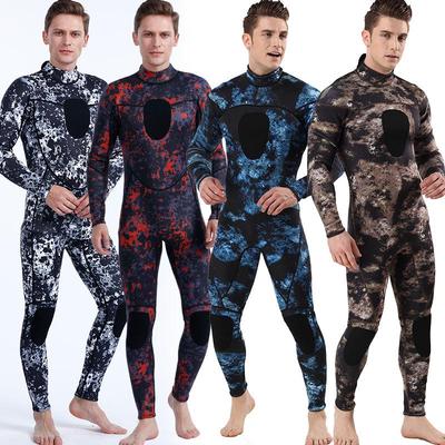 3MM Camouflage Neoprene One-Piece Wetsuit for Surfing & Diving