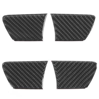 4pcs Interior Door Bowl Trim Cover Carbon Fiber Decoration Fit for RAV4 2015 2019