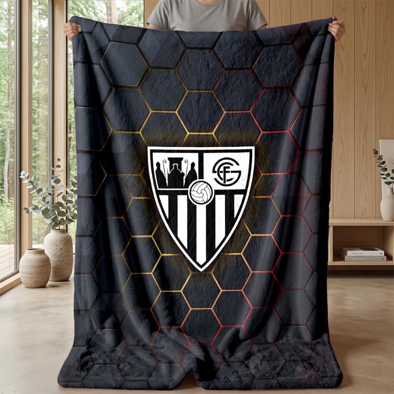 Sevilla FC Soft Flannel Fleece Blanket Lightweight Cozy Warm Throw Blanket For Sofa Bed Home Decor