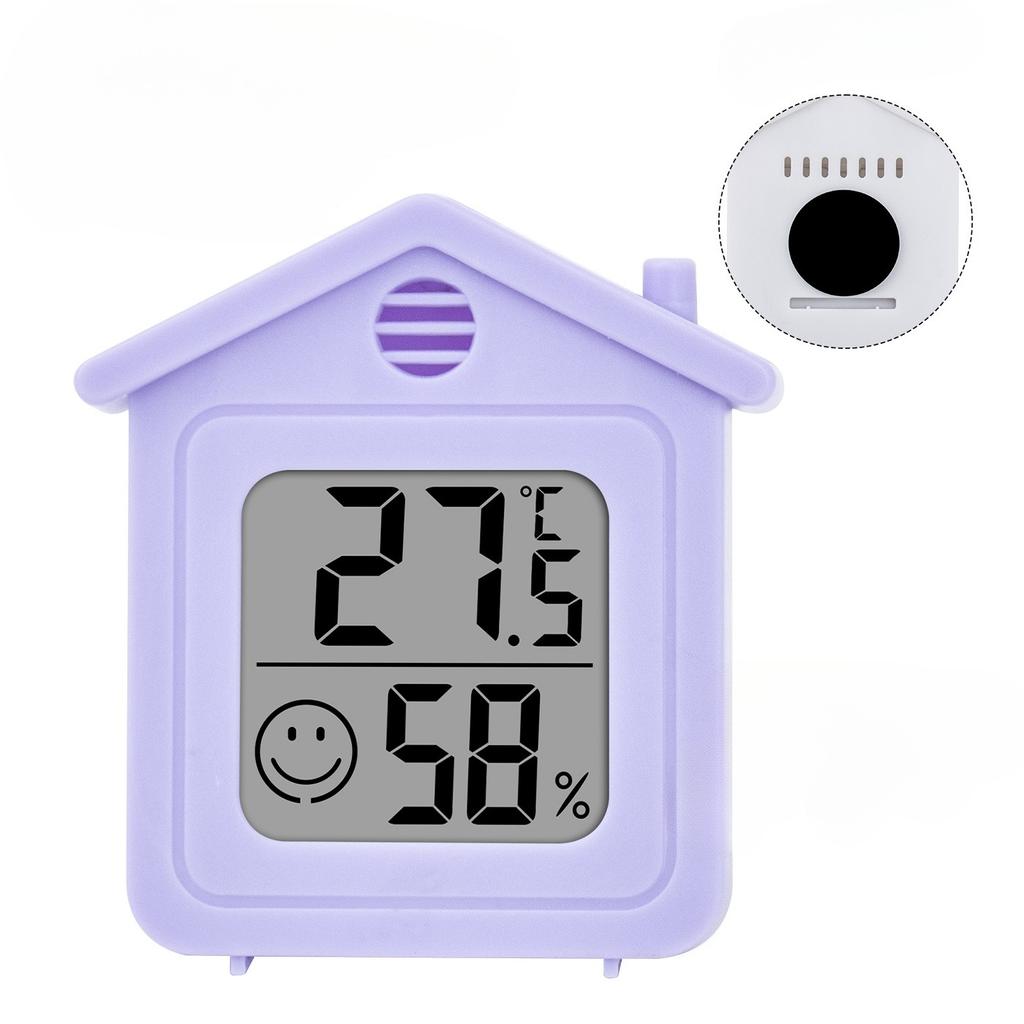 1Pc Small House Thermo and Hygrometer Accurate Home Baby Room Thermometer Detector Mini Portable Electronic Temperature and Hygrometer