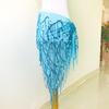 Halloween Belly Dance Sequin Tassel Hip Scarf for Beginners