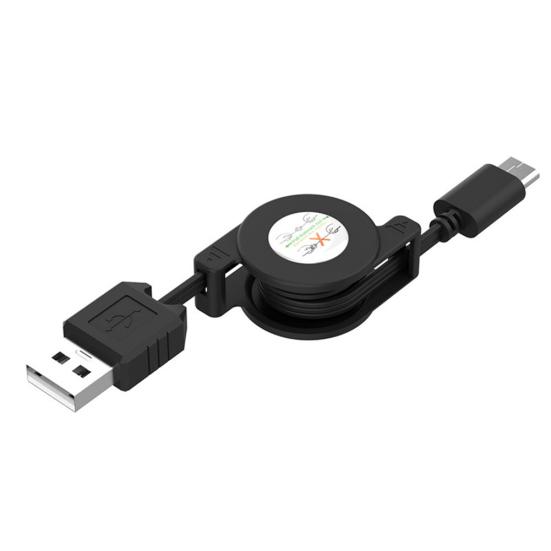 Type-C Retractable Data Sync Phone USB 3.1 Charging Cable Cord for Android iOS