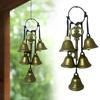Witch Bells for Door Knob Retro Hanging Wind Chime Wiccan Bell Witchcraft Wind Bell for Protection Halloween Decoration Witch Gifts