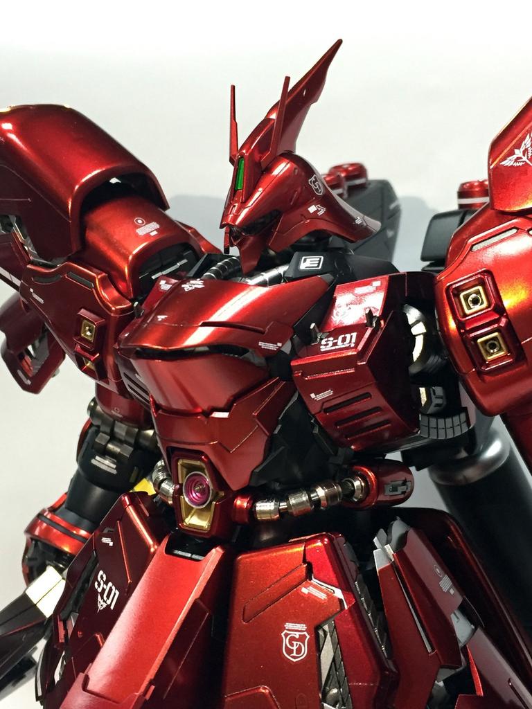 MG 1/100 MSN-04 Sazabi Ver.Ka Metal Vernier Full Set (Silver Exterior, Red Interior)