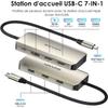 WAVLINK Station d'accueil triple 4K, HDMI/DP, 100W PD, USB-A pour Dell/HP/Lenovo, Windows