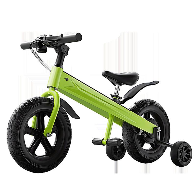 Adjustable Electric Kids' Bicycle for Ages 3-12 - Suitable for Boys and Girls