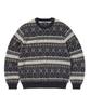 THISISNEVERTHAT Fair Isle Knit Sweater Navy