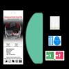 Universal Motorcycle Helmet Visor Anti Fog Film Insert Clear Lens Clear View Helmet Visor Insert Simple Installation