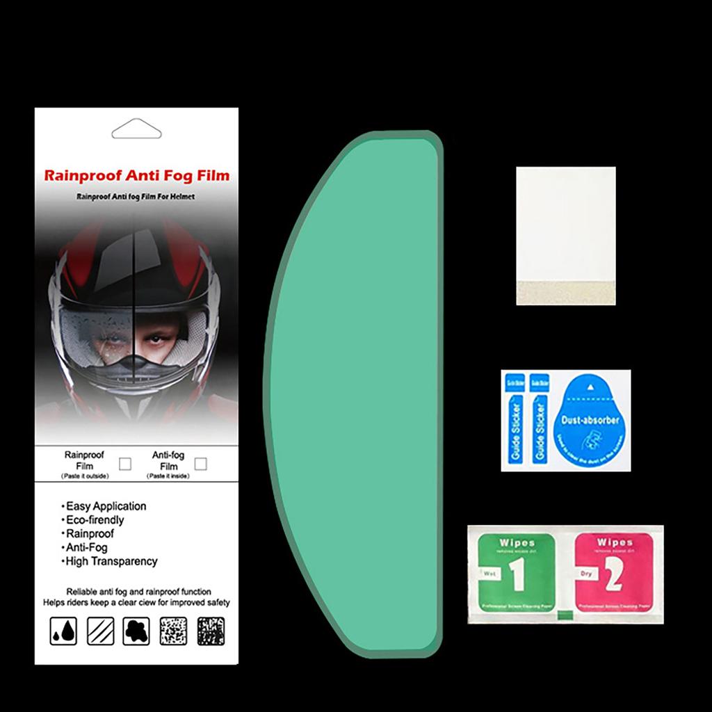 Universal Motorcycle Helmet Visor Anti Fog Film Insert Clear Lens Clear View Helmet Visor Insert Simple Installation