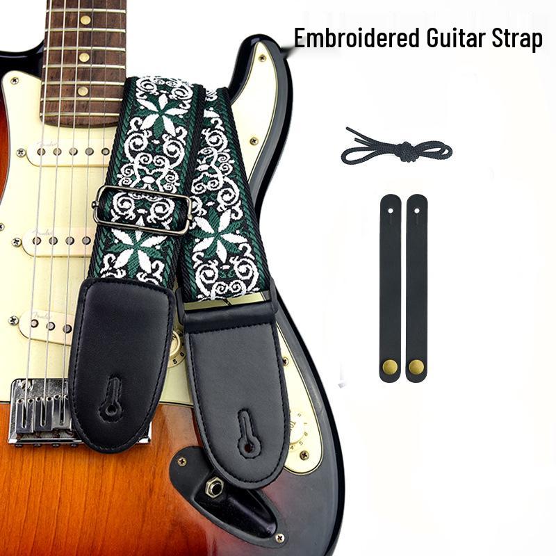 Universal Guitar & Bass Strap: Cross-Border Hot Seller for Folk, Wood & Electric Guitars