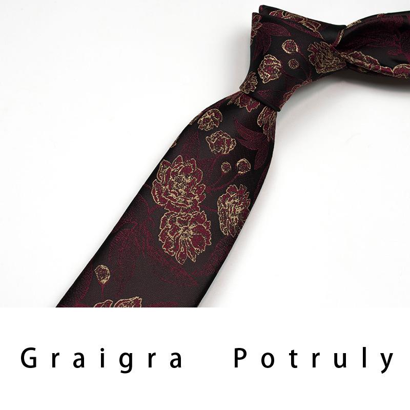 Men'S Formal Business Tie 8Cm Trend Ethnic Style Guochao Chinese Style Bow Tie Pocket Towel Set Retro Coffee