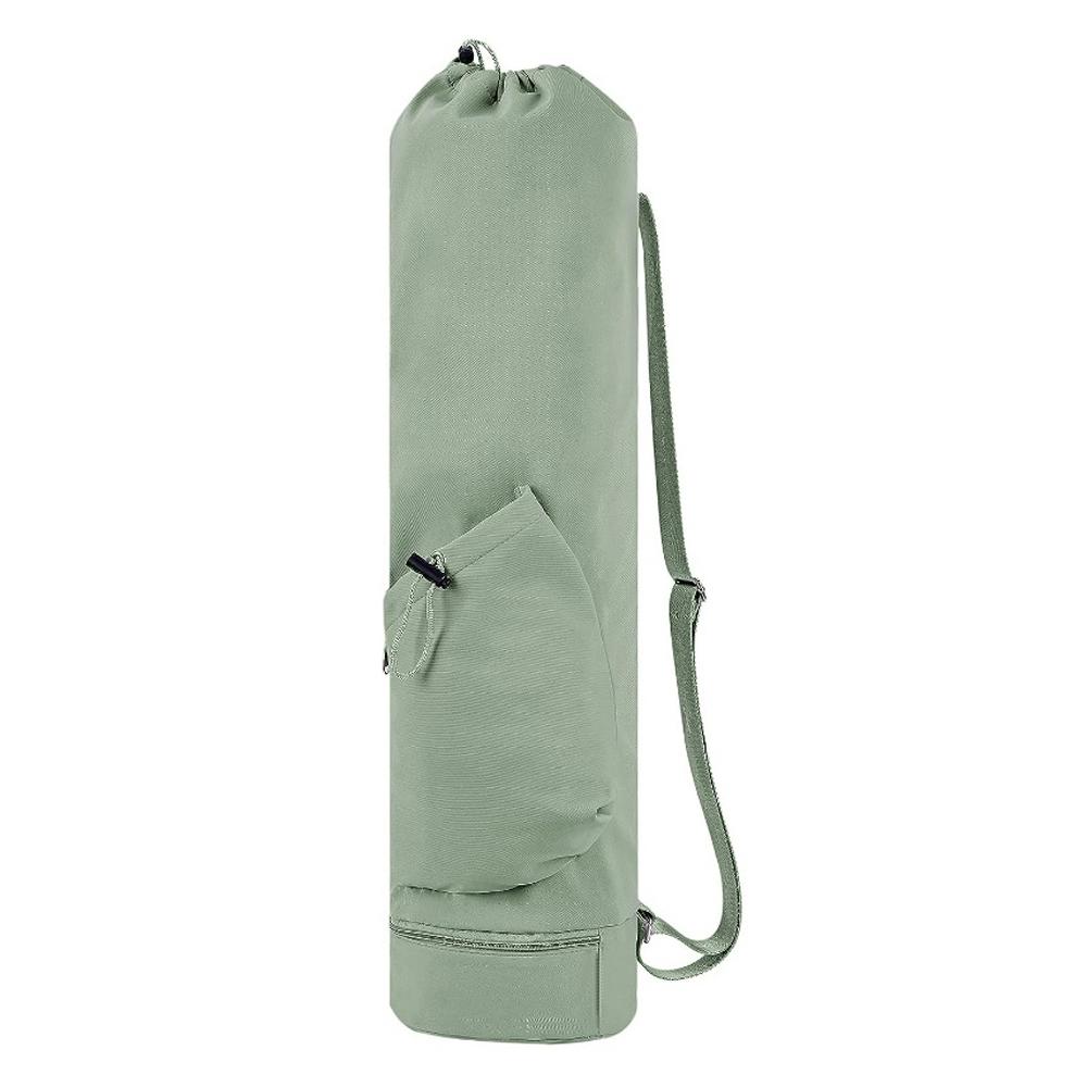 Yoga Mat Bag Portable Fitness Exercise Mat Carrier with Water Bottle Pocket, Bottom Wet Pocket,
