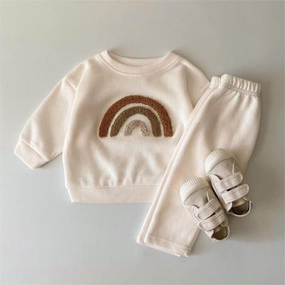 South Korea Two Piece Casual Autumn Infant Set Boys and Girls Casual Long Sleeve Top+Loose Pants Newborn Baby Clothing Set