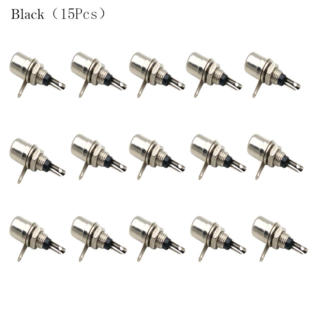 15 Pcs Nickel Plating RCA Panel Mount Connector RCA Panel Mount Audio Socket Plug Connector