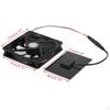 Solar Fan 3W Panel Powered Mini Ventilator for Dog Chicken House Greenhouse RV Roof,