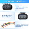 No.22853028 Male and Female Headlights Connector Harness Plug Wire for Chevrolet Silverado 2007-2015 8 Pin Left and Right Headlights Connector