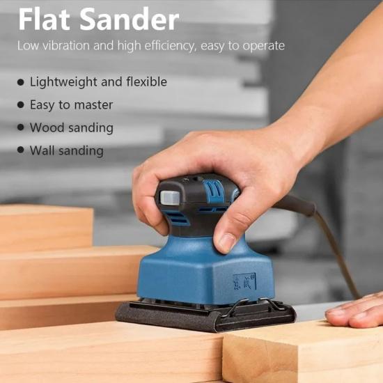 Electric Sander Wood Putty Sheet Metal Paint Polishing Machine Woodworking Random Orbital Sandpaper Machine Power Tool