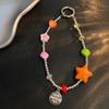 Colorful Dopamine Beaded Phone Chain Summer Wrist Strap Korean Ins Style Cute Accessory