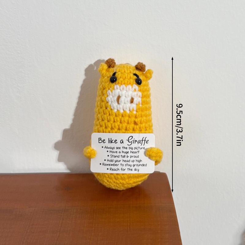 Crochet Ornament Desk Accessories Handmade Doll Birthday Party Decoration Party Gift Favors Hand Knitted Ornament