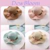 Summer Wide Brim Sun Hat For Women With Breathable Paper Material And Flower Design For Beach And Outdoor Travel