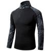 Camicia da combattimento tattica dell'esercito da uomo a maniche lunghe mimetica maglietta militare abbigliamento uniforme da paintball