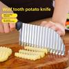Artiglio da cucina per tagliare patate, coltello ondulato per verdure con motivi ondulati, utensile da taglio di forma particolare