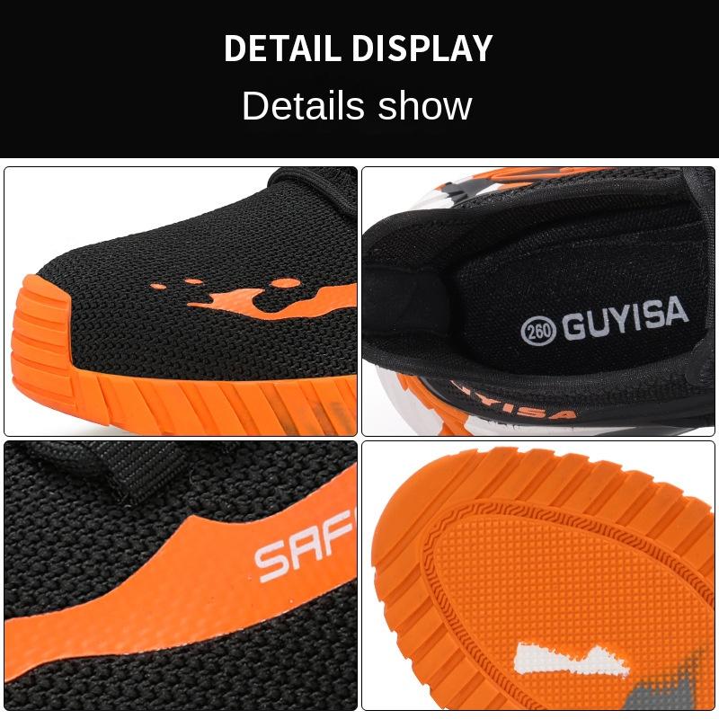 Labor Insurance Shoes, Smash-proof and Puncture-proof Men's Steel Baotou High-top New Safety Shoes