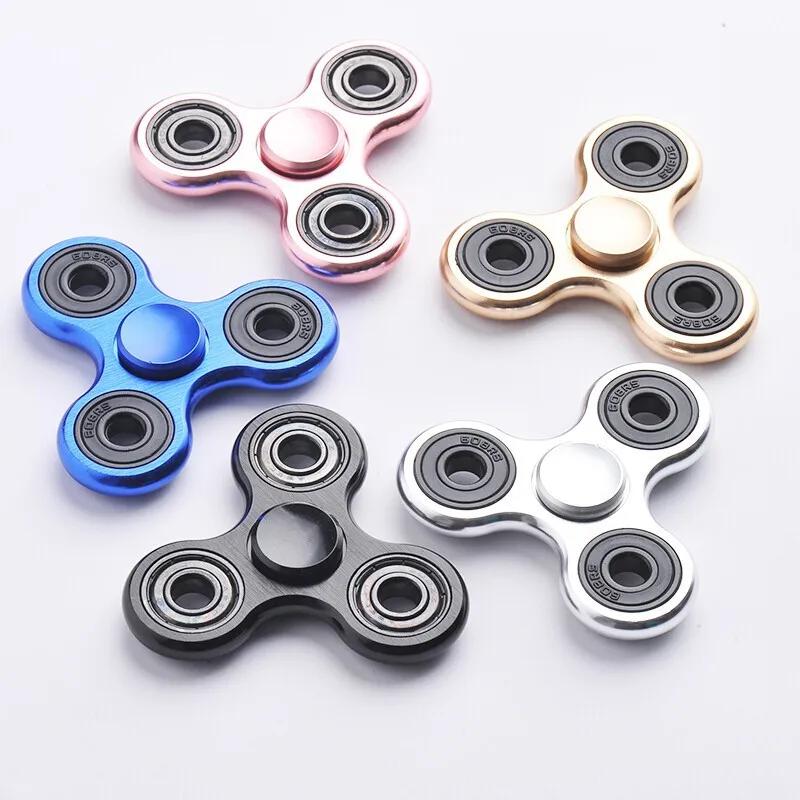 Triangle Hand Spinner Aluminum Alloy Silent Fidget Spinner R188 Bearing Turn Designed for 6 Minutes Adult Toy Office Stress Relief Playthings