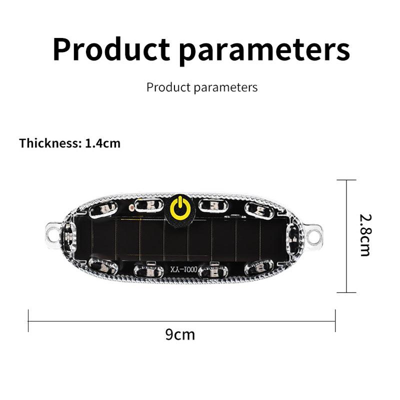 LED-Licht Solar-Nachtwarnlicht Sicherheitssimuliert Für Auto Motorrad Elektrofahrzeug Fahrrad Stroboskoplampe Warnlicht