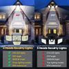 288/278LED Outdoor Solar Lights 4 Heads Adjustable Motion Sensor Wall Lamp IP65 Waterproof Garden Outdoor Lighting Wall Lights