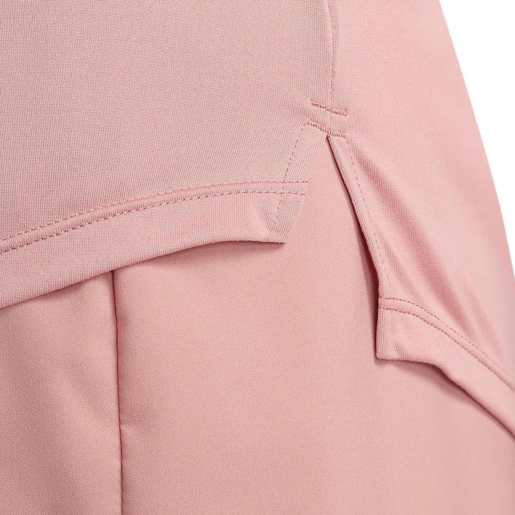 Nike Solid Color Logo Round Neck Long Sleeve T-Shirt Women Tops Red Stardust DD0642-618