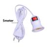 Pendant Lamp Holder E27 Socket With Switch And 5m Cable EU-plug For Phytolamps Hanging Indoor Plants Light
