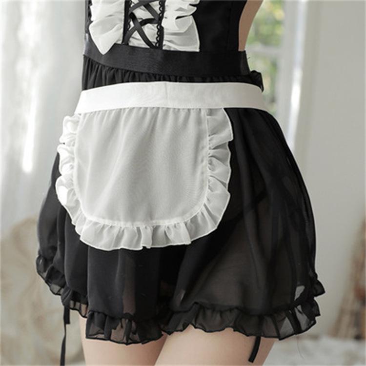 Sexy lingerie sexy perspective cosplay cute maid uniform seduction tease maid suit