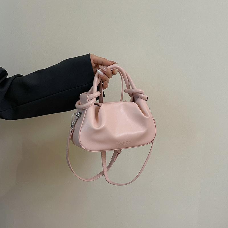 High-end niche bag women's new summer versatile messenger bag fashionable portable pleated small bag