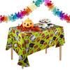 Pumpkin Ghost Bat Spider Snowman Dining Table Cover Disposable Tablecloth  Festival Party