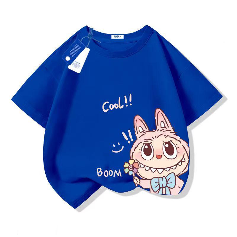 Kawaii LABUBU Anime 3D-Druck Cartoon Anime Kinder T-Shirt Sommer Kurzarm T-Shirt Mädchen Junge T-Shirt Tops