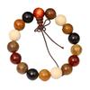 Fashionable Beaded Wrist Chain Elastic Prayer Beads Handchain Sandalwood Bangle Stylish Wristband for Mindfulness