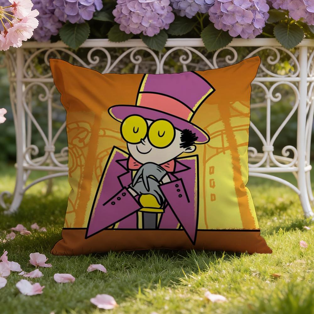 Coole Cartoon S-Superjail Kissenbezug für Zuhause & Auto, Doppelszenen-Kissenbezug: Wendbar für höchsten Tragekomfort