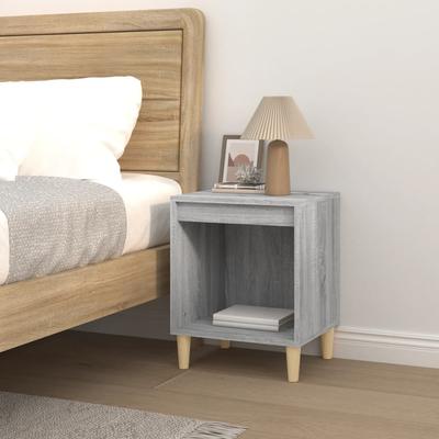 Nightstand Gray Sonoma 40x35x50 Cm