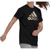 Adidas BoS Metallic Skin-Friendly Soft Comfortable Short Sleeve T-Shirt Women Tops Black FM9447