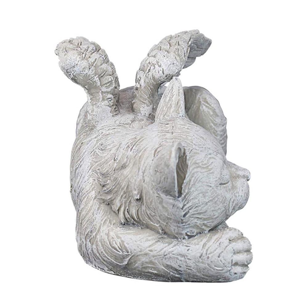 Cat Dog High Quality Angel Dog Statue Cat Figurine Memorial Stone Ornaments Pet Tombstone Sculpture