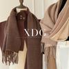 Women's European & American Style Double-Sided Scarf - Imitation Cashmere, Warm Autumn/Winter Shawl