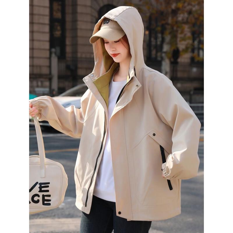 La Chapelle Women's Casual Hooded Commuter Windbreaker Jacket 2026 New Collection