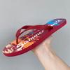 New graffiti flip-flops men's summer fashion outer wear men's foot pins non-slip slippers trendy beach sandals