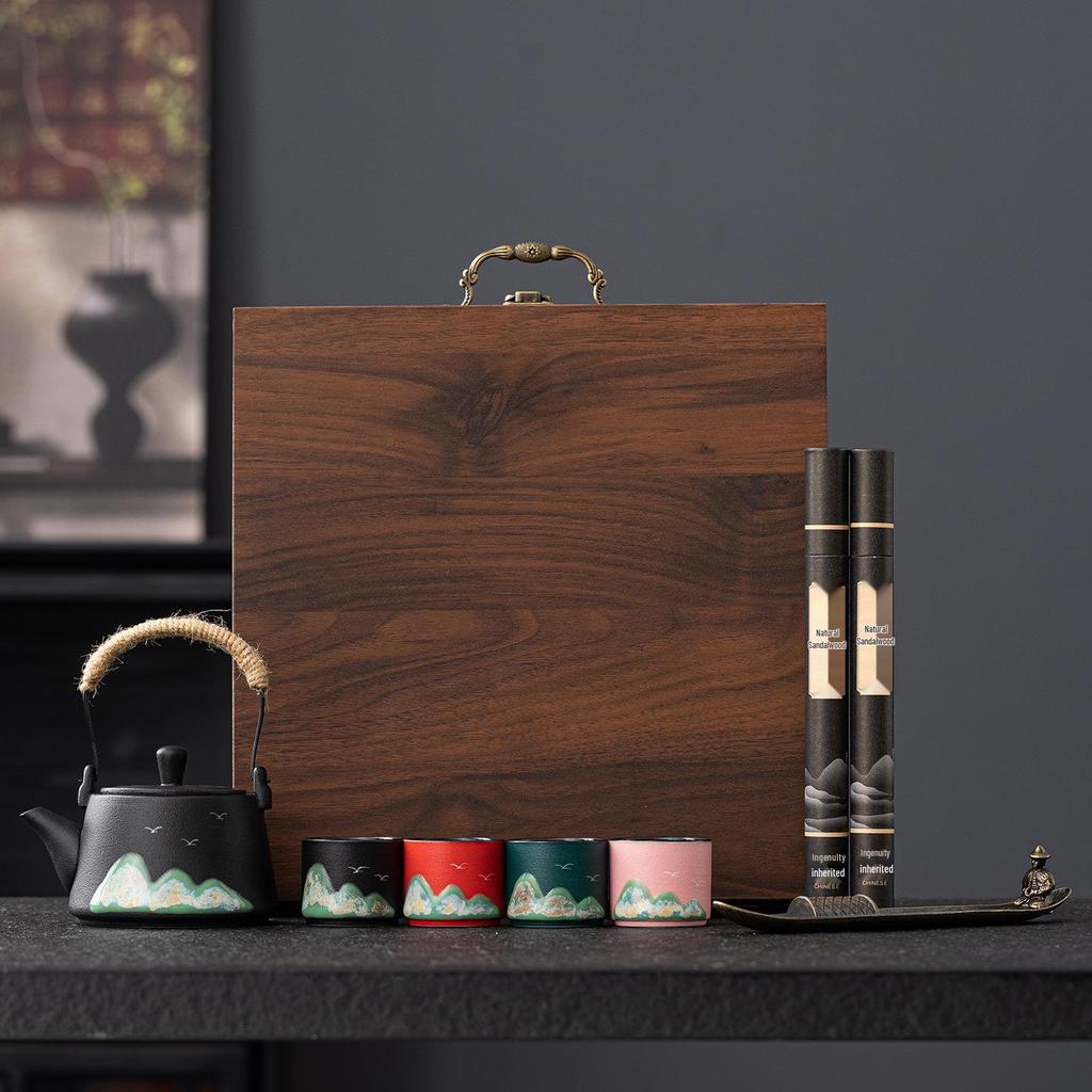 Guochao Yuanshan High-end Teaware Gift Set for Corporate or School Events