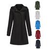 Spring and Autumn Detachable Hat Water Repellent Windbreaker Women's Solid Color Long-sleeved Thin Jacket Casual Women's Clothing