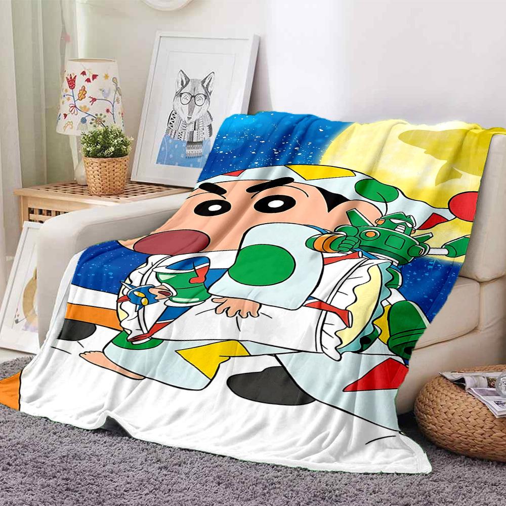 1pc Crayon Shin chan Blanket Soft All Season Throw with Vibrant Design, Perfect for Home, Travel, and Gifts, Ideal for Naps and Camping