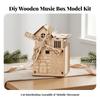 Pinwheel Music Box Wind-up DIY Craft Kit Educational for Children
